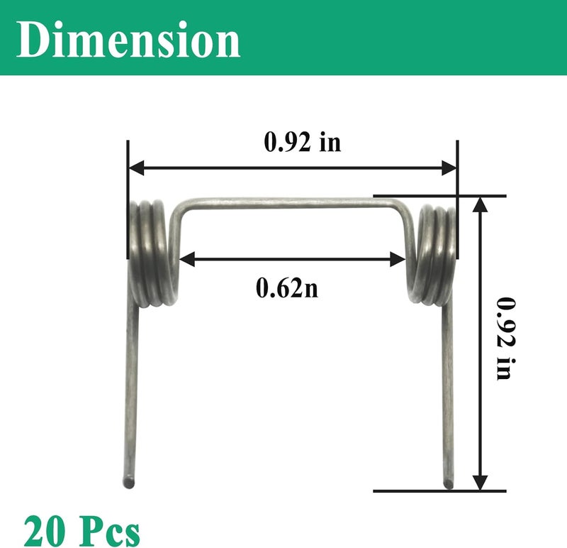 Gugaguga 20 Pcs 877761 Nailer Feeder Springs for Coil Roofing Nailer, Fit NV45AA, NV45AB, NV45AB2, NV45AB2S, NV45AE Coil Nailers - Image 2